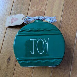 Rae Dunn JOY Ceramic Ornament Decor